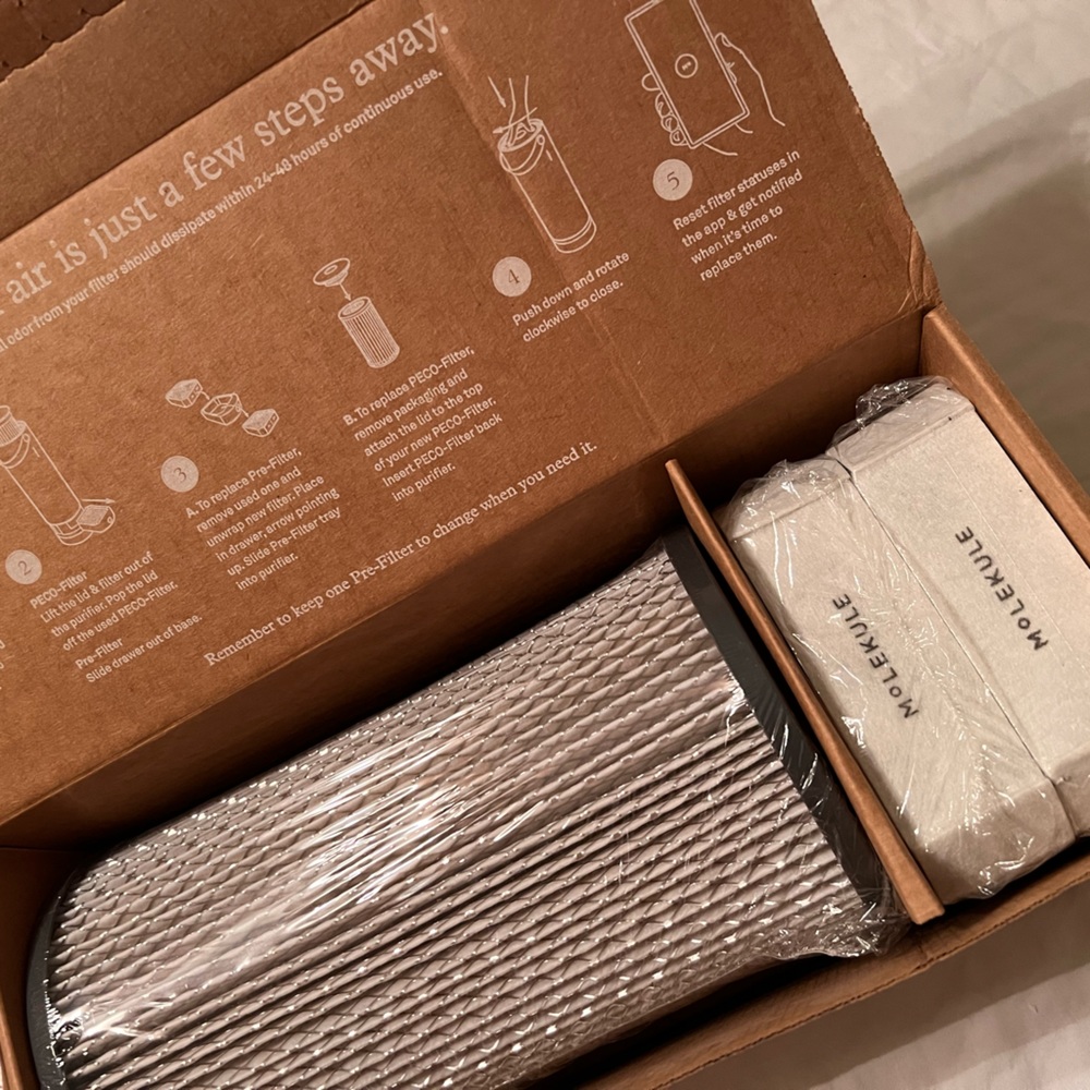 Molekule replacement filter and 2 pre filters package